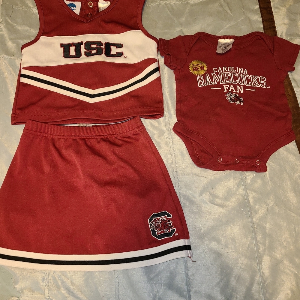 3 pc Cheerleader Outfit for Gamecocks